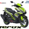 Decal Stiker Yamaha AEROX 155 VVA WHITE TECHNO GREENLIME